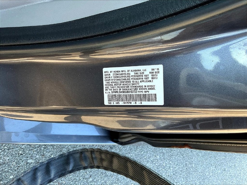 2016 Honda Odyssey Touring