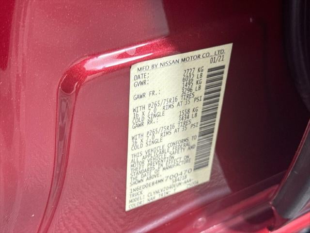 2021 Nissan Frontier PRO-4X
