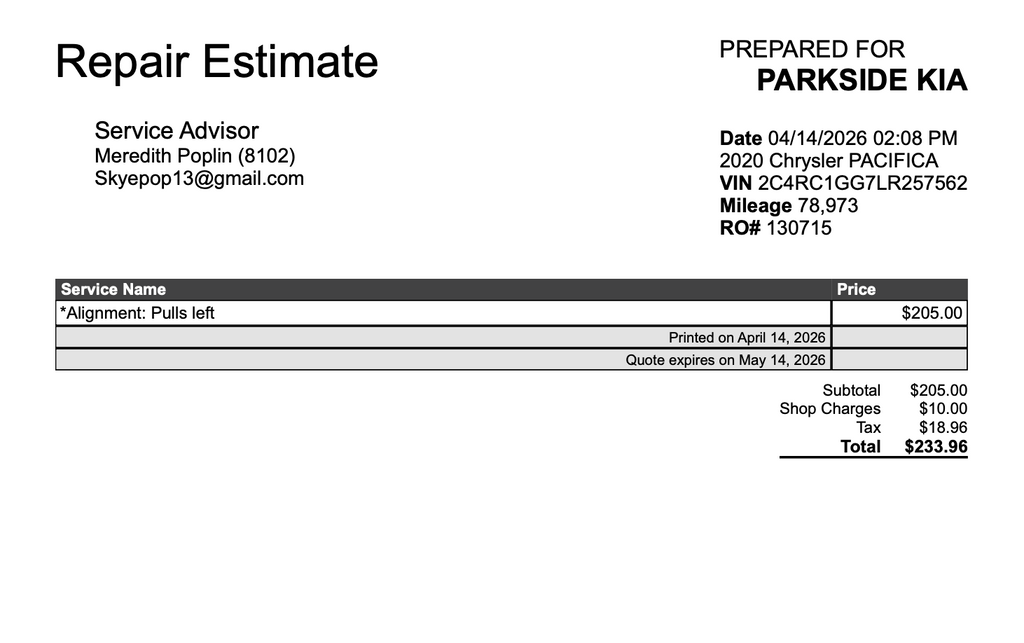 2020 Chrysler Pacifica Limited