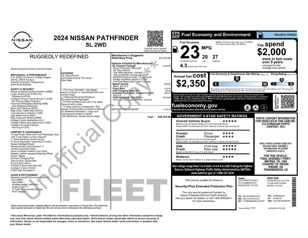 2024 Nissan Pathfinder SL