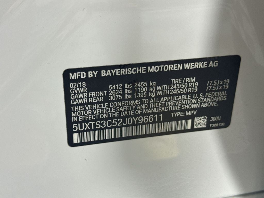 2018 BMW X3 M40i