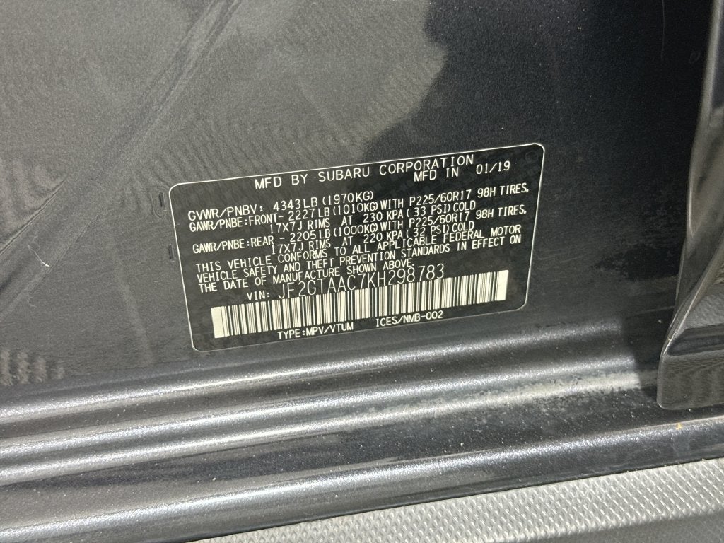 2019 Subaru Crosstrek 2.0i