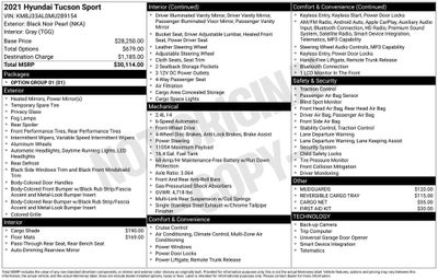 2021 Hyundai Tucson Sport