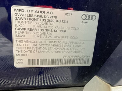 2018 Audi Q5 2.0T Prestige quattro