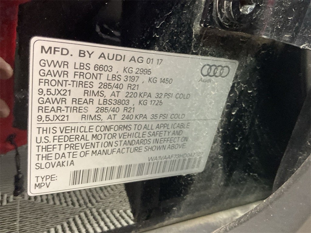 2017 Audi Q7 3.0 TDI Premium Plus quattro
