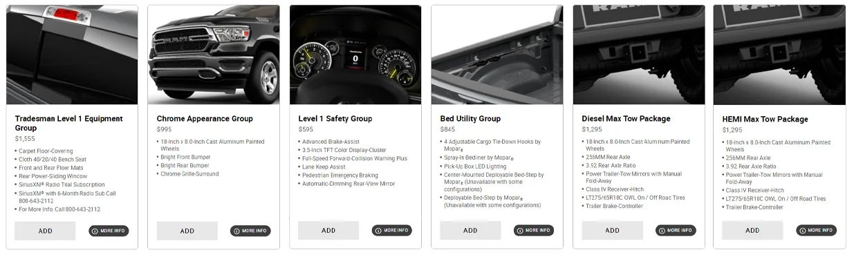 Decide which packages you want